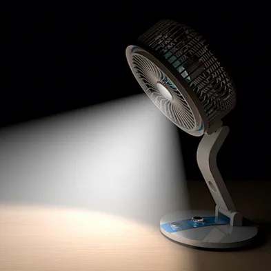 2024 New phone LED Student Desktop Fan Desk Lamp Fan Gift USB Charging Co263 Dual-use Folding Digital Plastic OEM Mini Fans