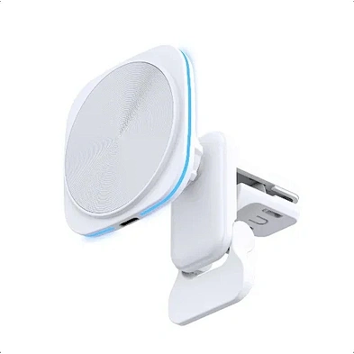JEDI New Cell Phone Dock Holder Fast Charging 15W Magneit Wireless Car Charger With RGB Light