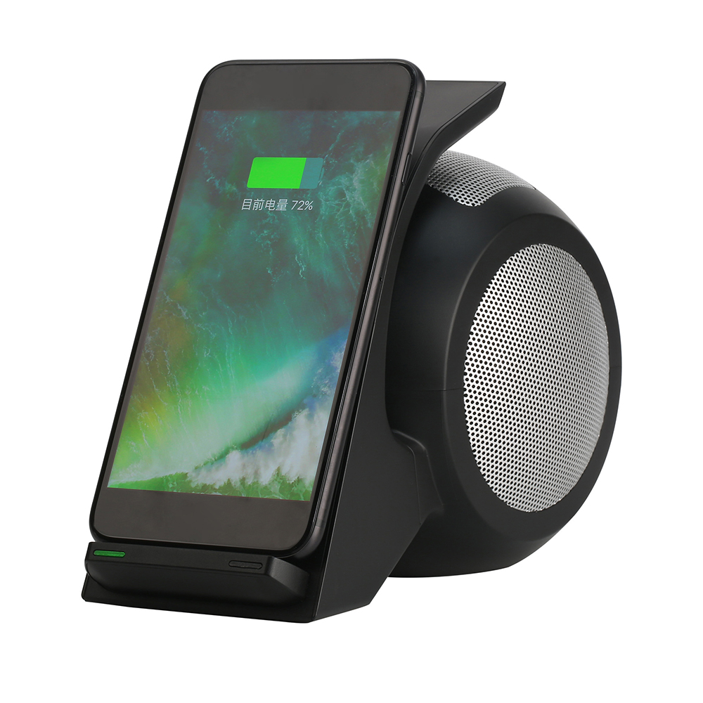 Magnetic suction wireless charger with BT speaker charger base wireless charging fast charger