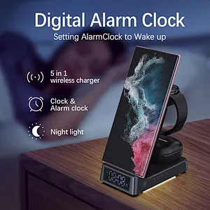 2023 HOT SELLING 3 In 1 Multifunction wireless charger  High Quality Desktop Wireless Charger with holder