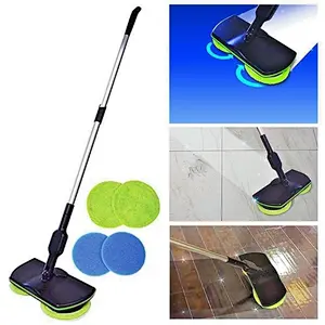 Household Rotating Cordless phone Mop Rechargeable Wireless Cleaning Floor Mop with Microfiber Cloths