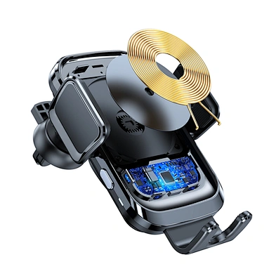 Two-In-One Automatic Induction car wireless charger  Navigation Bracket Fast Charging Multifunction Car Wireless Charger