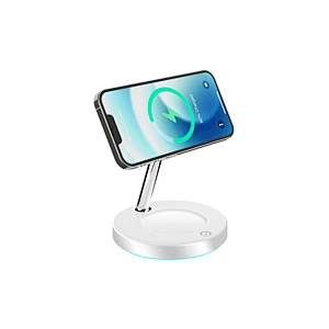 2024 NEW wireless charger3-In-1  For Phone Stand Qi 15W Wireless Charger Magnetic 3 In 1 with night light