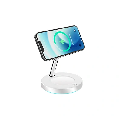 2024 NEW wireless charger3-In-1  For Phone Stand Qi 15W Wireless Charger Magnetic 3 In 1 with night light