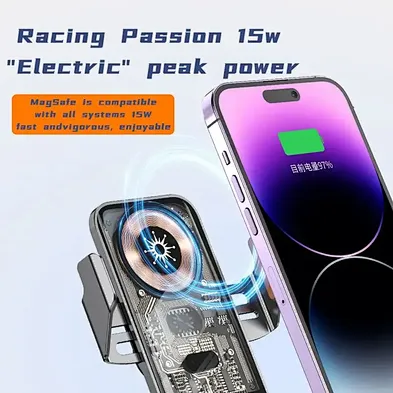 Automatic Holder For phone 30W C11 Transparent Car Wireless Charger