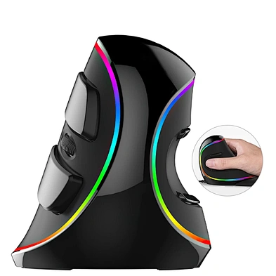 Rgb Ergonomic 2.4G Computer Wireless Vertical Pc Gaming Mouse