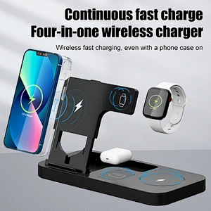 Multifunction  foldable 4 In 1 15W Fast Portable Magnetic Wireless Charger