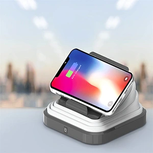 2024 hot sale collapsible magnetic Light Night 10W Phone Stand Desk Led Wireless Charger With Rgb Lights