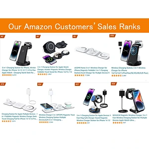 2024 Trendy 18W Qi Fast Chargers Portable 3 In 1 Magnetic Foldable Wireless Charger Pad