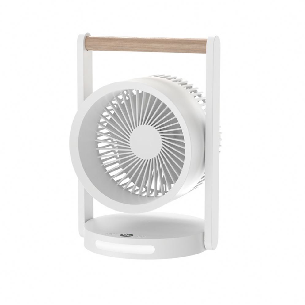 2024 high quality Desk Led Lamp Portable Fans Usb Rechargeable Rotating With Le Camping Fan Long Battery
