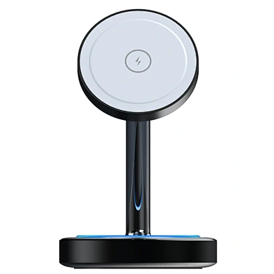 2024 NEW wireless charger For Phone Qi 15W Magnetic Dock Stand 3 In 1 Wireless Charger Station