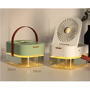 Air Spray Portable Remote Control Desktop Water Cooler Stand Conditioner Hot Rechargeable 2023 New Humidifier Selling Mini Fan