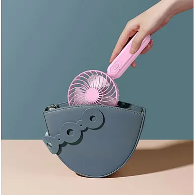 JEDI Rechargeable Mini Stand Fans Office Portable Handheld USB Table Top Fan with Phone Holder Base