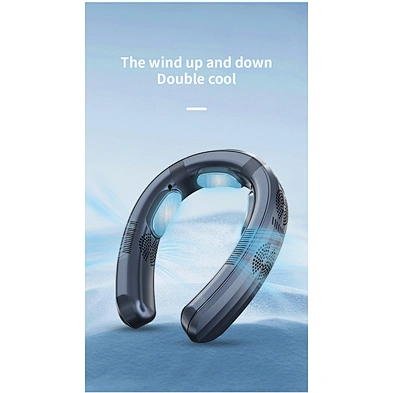 Usb Rechargeable Hands-Free Bladeless Hanging 2023 New Wearable Air Conditioner Portable 3 Refrigerationhanging For Neck Fan