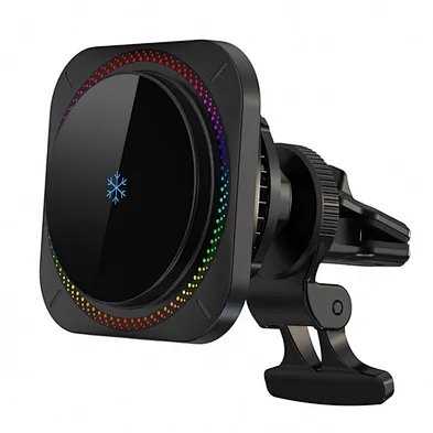 2024 best selling 15W Mount Adsorbable 2In1 Ice Cooling Unique Design Car Wireless Magnetic Charger Wireless charger