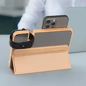 Hot Selling 3 In 1 Desktop 15W Wooden Qi Fast Digital Bamboo Wood Alarm Clock And Wireless Charger