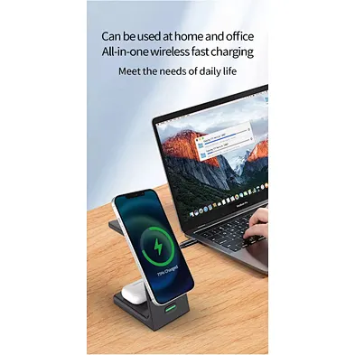2024 multifunction Charging Dock Station Charger Stand For phoneWireless Charger 3 In 1 stand wireless charger