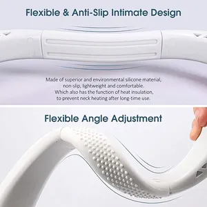 Summer Hot Sale Bladeless Neck Fan Rechargeable Mini Cooler Hanging Portable Fan