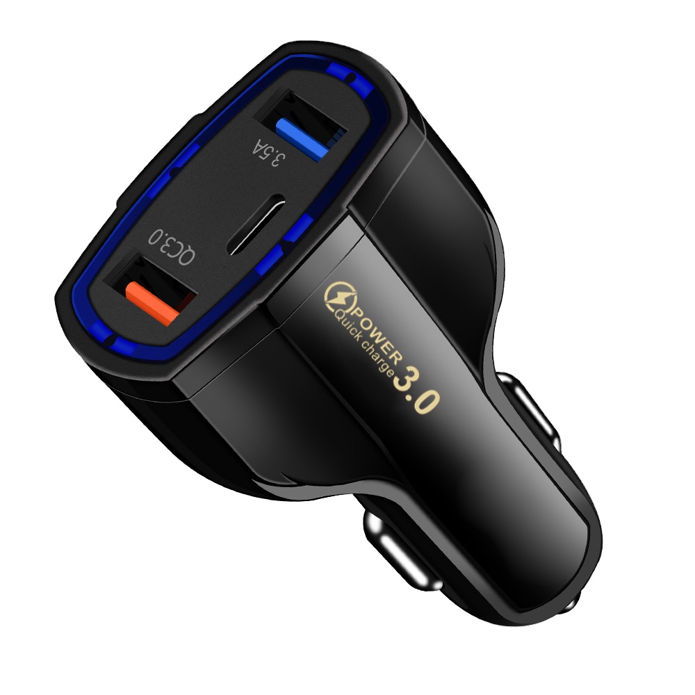 2024 best sell type C Fast Socket Dual Car Charger With Usb Port high quality car charger fast charging