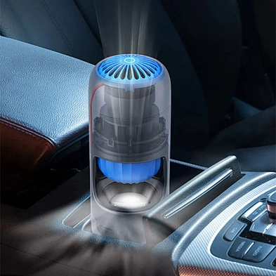 USB desktop cup shaped intelligent smoke and odor removal air freshener car air purifier