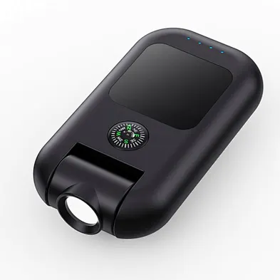 Portable Flashlight Compass Multiple Function Led Light Charger 5 In 1 Built-In Bright Camping Rotatable Chargermini Power Bank