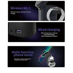 2024  New ArrivedCube Wireless Charger 3 In 1 wireless charger multifunction wireless charger