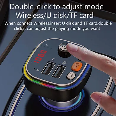Dual Usb 3.1A multifunction  Charger  Player Handsfree Kit Adapter Fast Charging  Fm Transmitter New Post Car Charger Mp3 Player