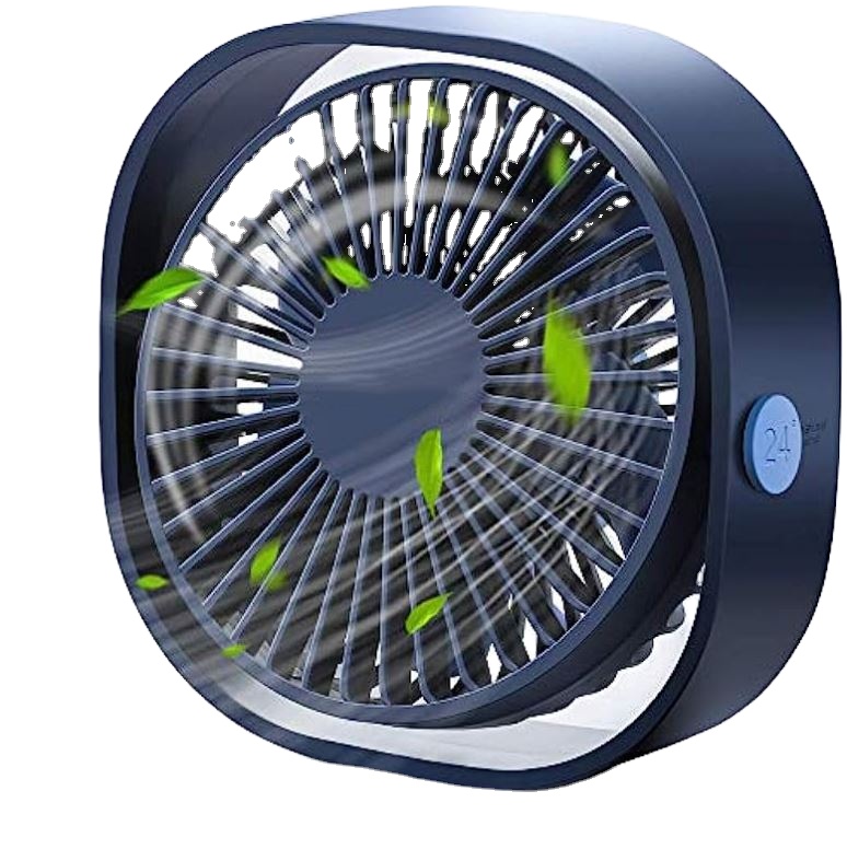 OEM ODM USB Rechargeable Fan with LED light Rechargeable smart fan mini table air cooler fan