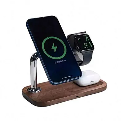 Hot sale Wooden Wireless Phone Charger Stand Wood