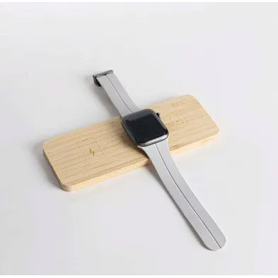 2024 high quality wireless charger 3 In 1 Wireless Charger Pad Wood