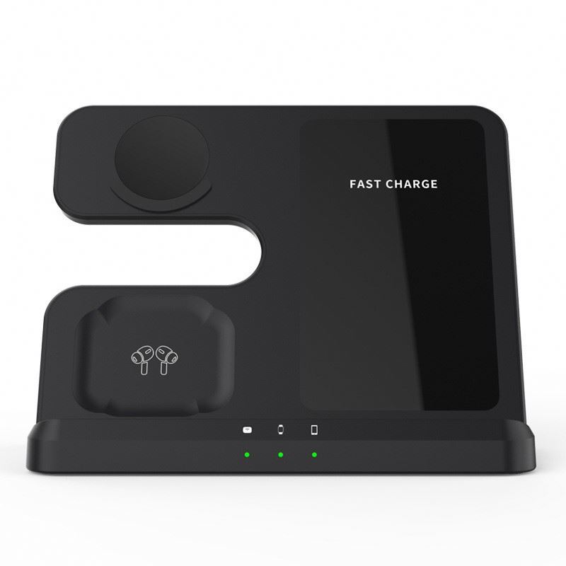 2024 new wireless charger Dock Qi Charging Charge 3 In 1 Cell Phone Stand 15W Fast Wireless Charger
