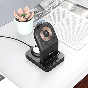 Wireless Charger Qi charging station with LED Desk Lamp Light  magnetic charger stand for iPhone Airpod