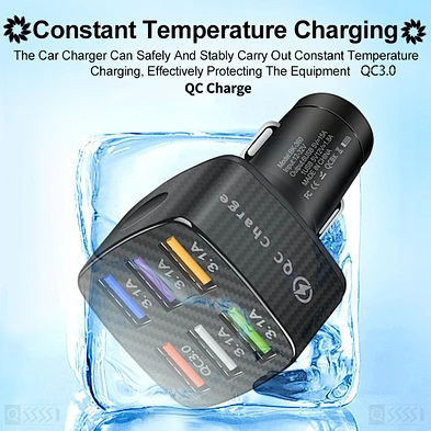 2024 hot sale car charger type C Adapter Dual Socket Car Usb Super Fast Charger multifunction car charger