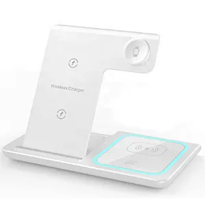 JEDI X455 wireless charger 3 in 1 wireless charging foldable qi fast 15w 3 in 1 wireless charger stand