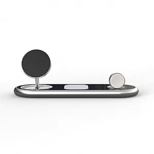 2024 multifunction wireless charger Qi Fast 15W Portable Foldable 3 In 1 Wireless Charger