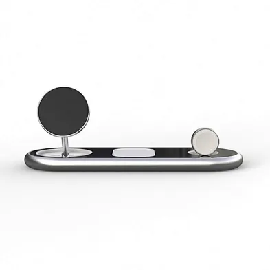 2024 multifunction wireless charger Qi Fast 15W Portable Foldable 3 In 1 Wireless Charger