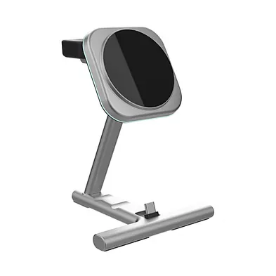 15W Multi-Functional Dock Stand Station Fast Mobile Phone Qi Magnetic Wireless Charger For phone
