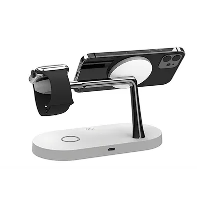 4 in 1 Multiple Devices Wireless Charging Station For Smartphone And Watch Qi Standard Wireless Charger 3 In Onr Portable