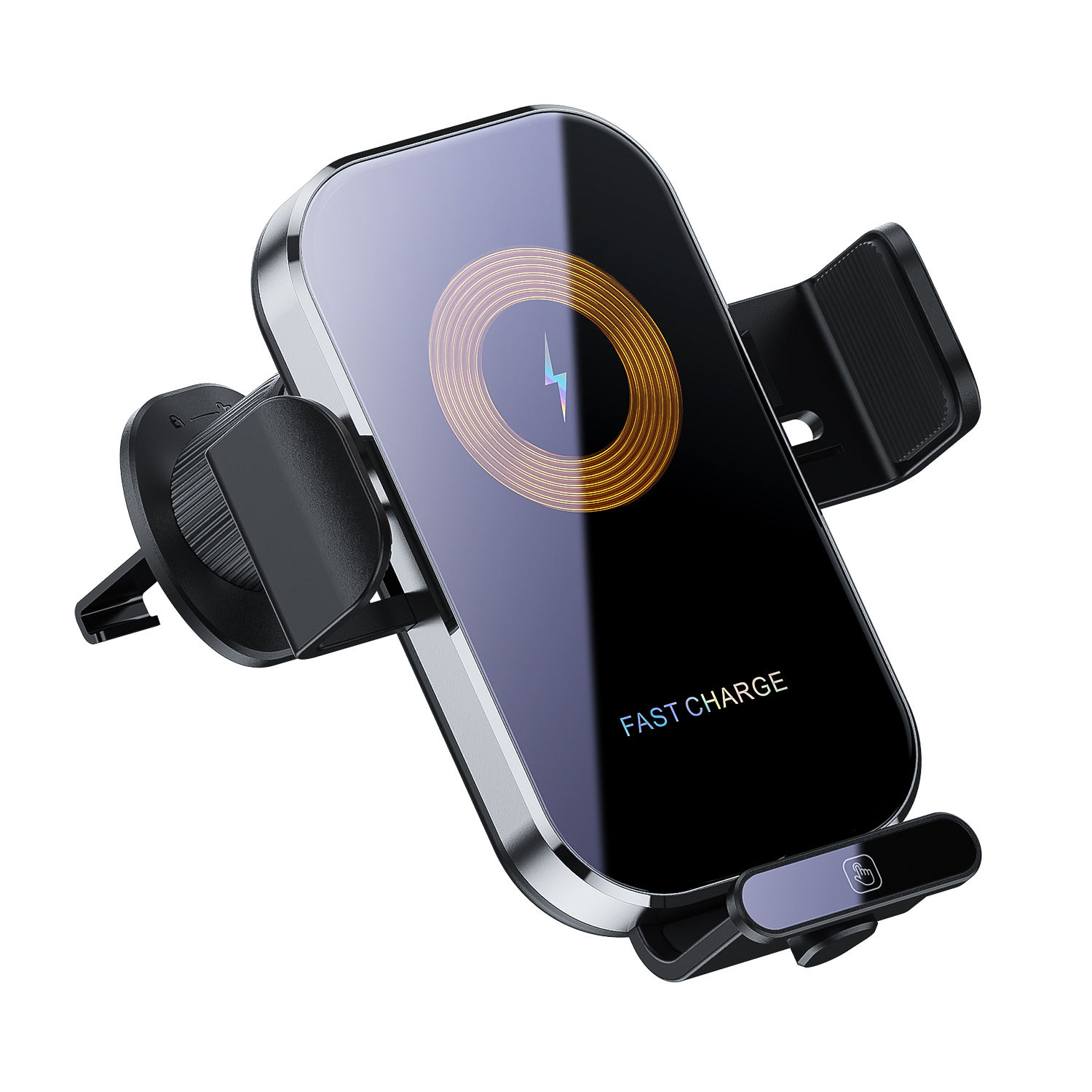 For Phone Holder With Fast 15W Magnetic for  phoneTransparent Infrared Sensor Car Wireless Charger