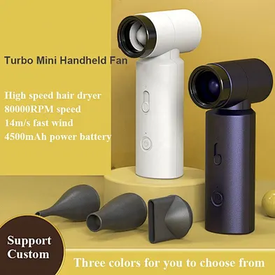 OEM 4500mAh Battery Rechargeable Mini New Fan 80000RPM New Violent Fan Powerful Blower with Stepless Speed Adjustment