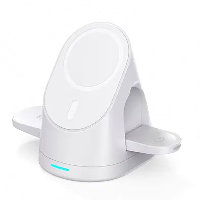 2024 Newest stand qi 15w wireless charger magnetic 3 in 1with OEM