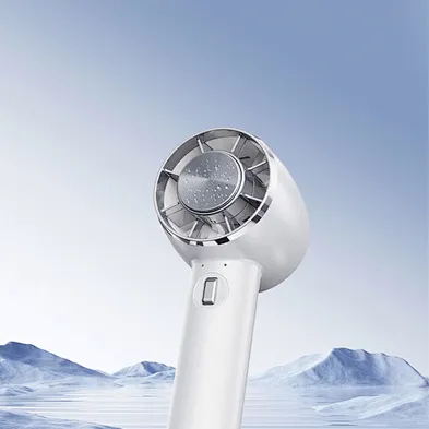2024 New Arrival Rechargeable Electric Mini Handheld Fan Custom Portable USB Refrigeration High Speed Handheld Fan