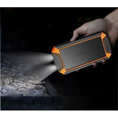 Cigarette Lighter 20000 mAh waterproof solor Wireless charger solar power bank for cell phone