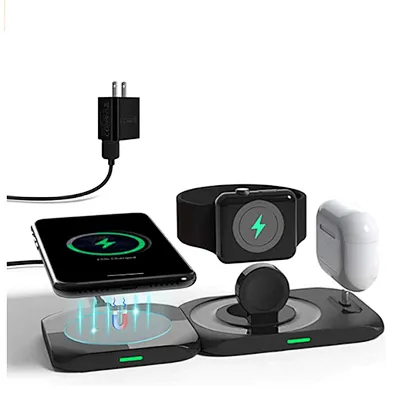 2024 new high quality wireless charger For 3 In 1 Magnetic 15W Max Fast Charging Wireless Charger Pad Stand with removable