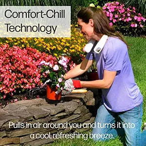Personal Summer Portable Wearable Charging Design With Three Speed Neck Fan Air Cooler Hands-Free Wearable Design