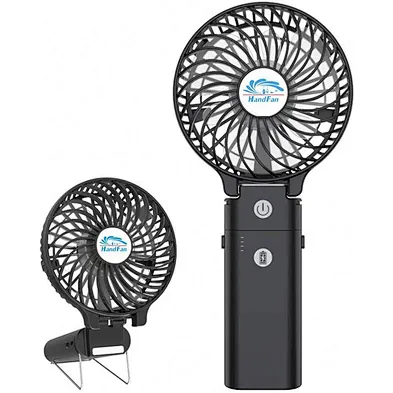 2024 Hot sale mini handheld fan rechargeable personal black portable pocket chill handheld electric battery powered mini fan
