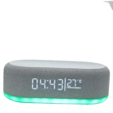 JEDI 4 IN 1 Multi Function RGB Night Lamp Bedside Wireless Charger With Speaker Light And Clock