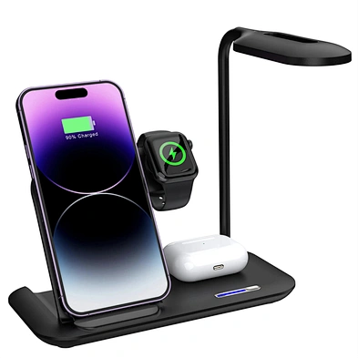 Bed Side Desk Light 4 In 1 Atmosphere Magnetic Led Table Lamp With Wireless Charger H171