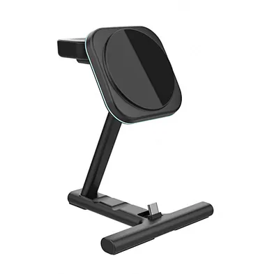 15W Multi-Functional Dock Stand Station Fast Mobile Phone Qi Magnetic Wireless Charger For phone