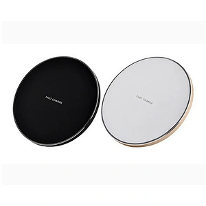 Super slim portable 10W round wireless charger for phone charging -HL4966